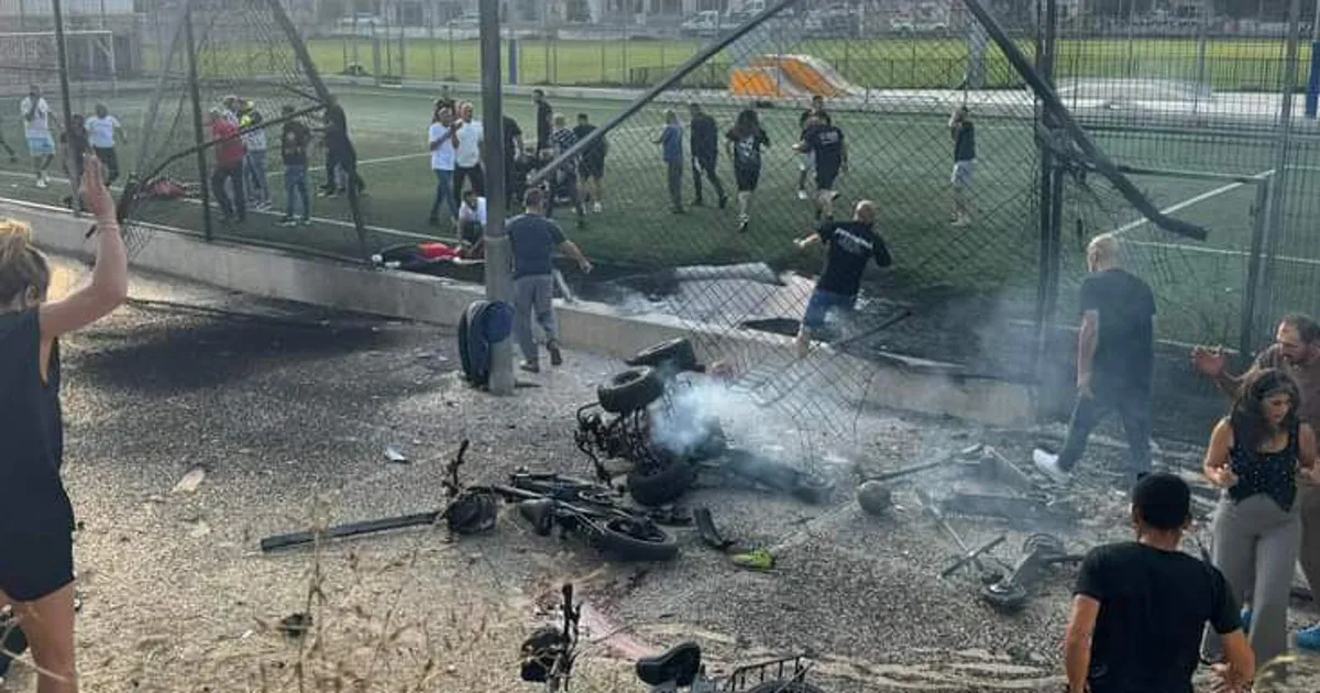 Golan Heights Soccer Field Missile Strike